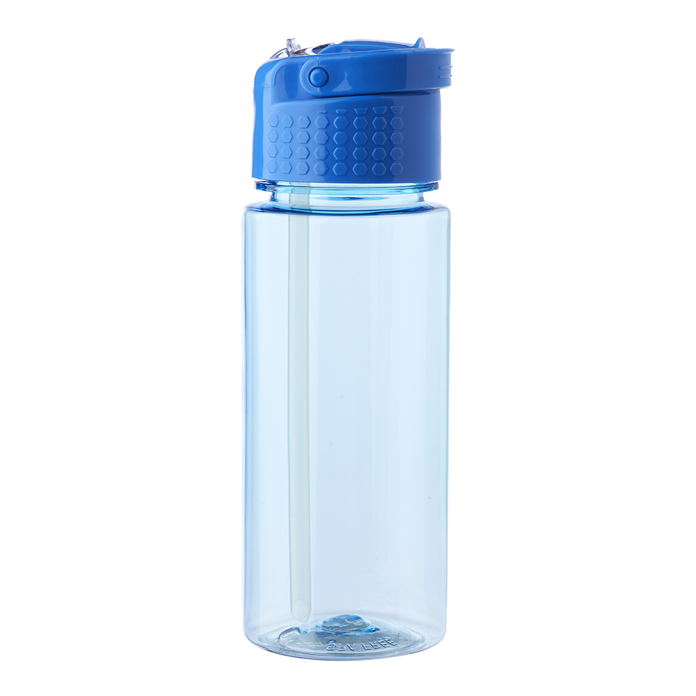 Picture of 18 oz. Transparent Plastic Water Bottle with Carrying Handle