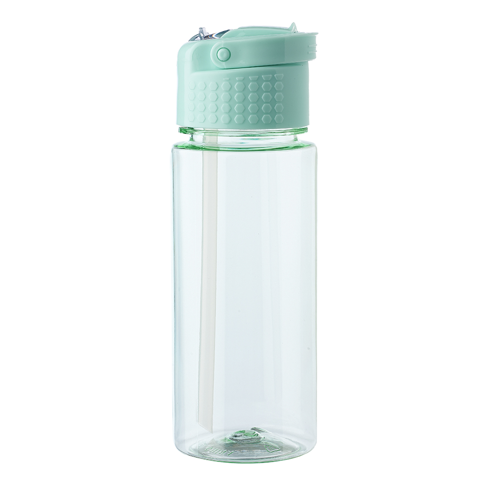 Picture of 18 oz. Transparent Plastic Water Bottle with Carrying Handle