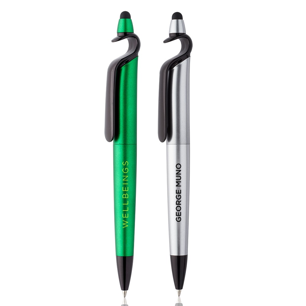 Picture of 3-in-1 Jetsons Stylus Twist Pens with Cell Stand
