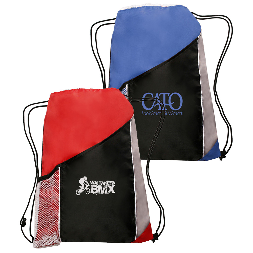 Picture of Side Mesh Pockets Drawstring Backpacks