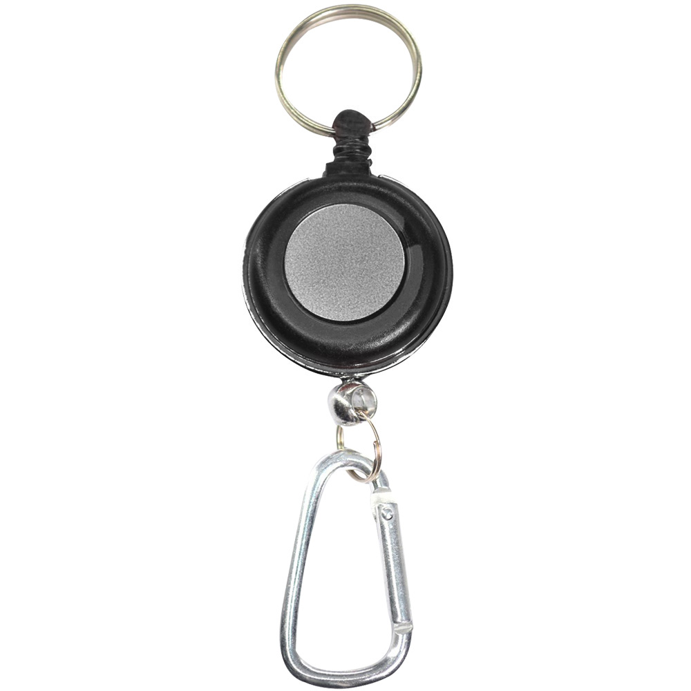 Picture of Transparent Badge Reel with Carabiner and Keyring