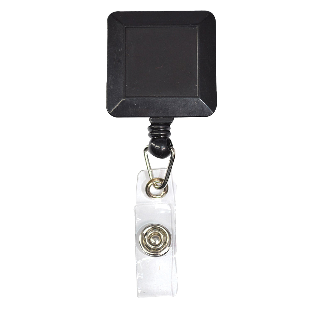 Picture of Square Retractable Badge Reel with Belt Clip