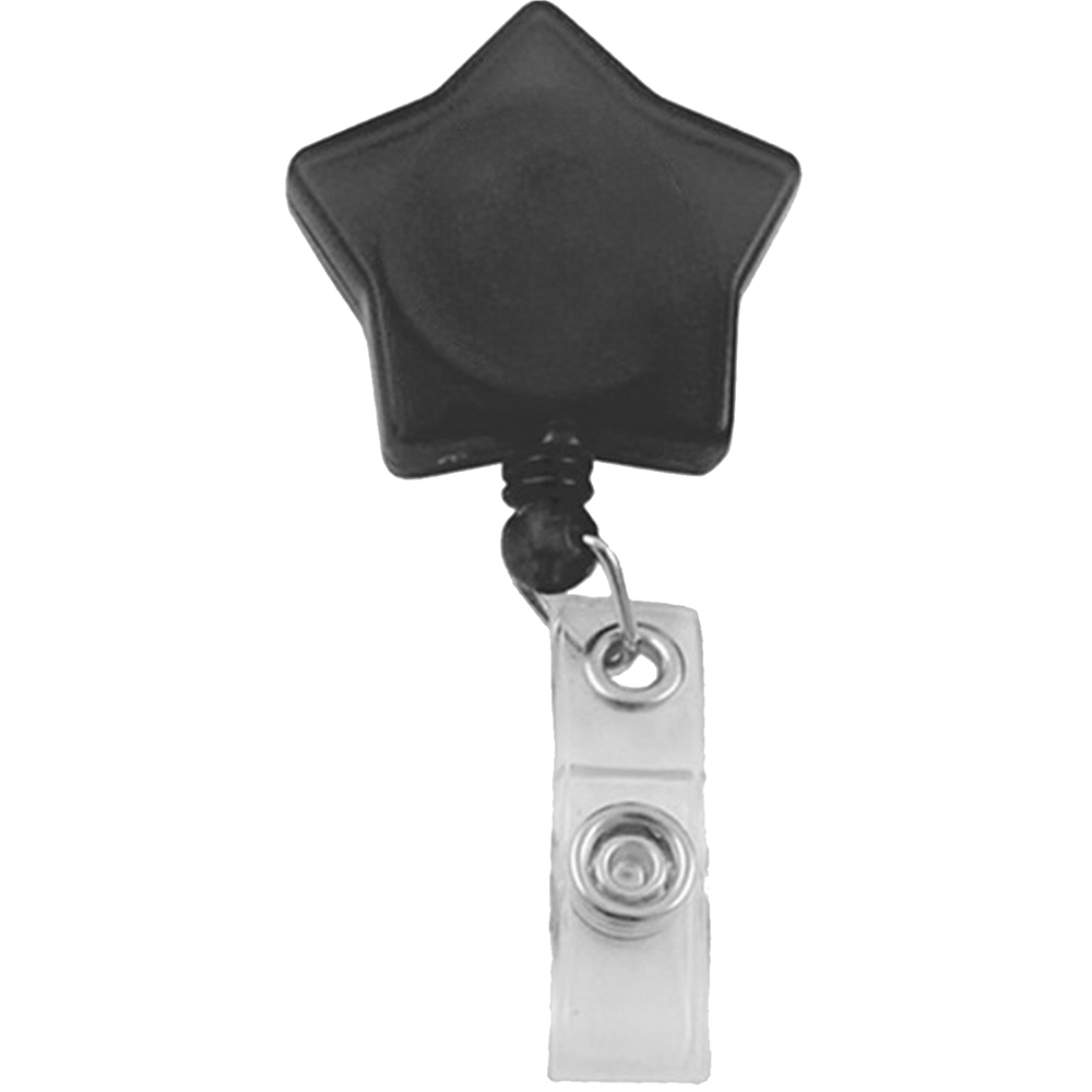 Picture of Star Shaped Retractable Badge Reel with Belt Clip