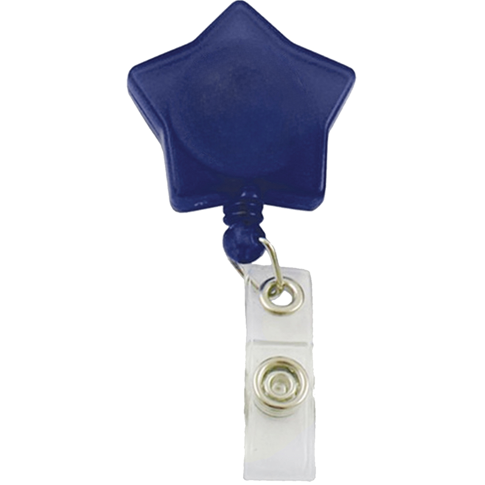 Picture of Star Shaped Retractable Badge Reel with Belt Clip