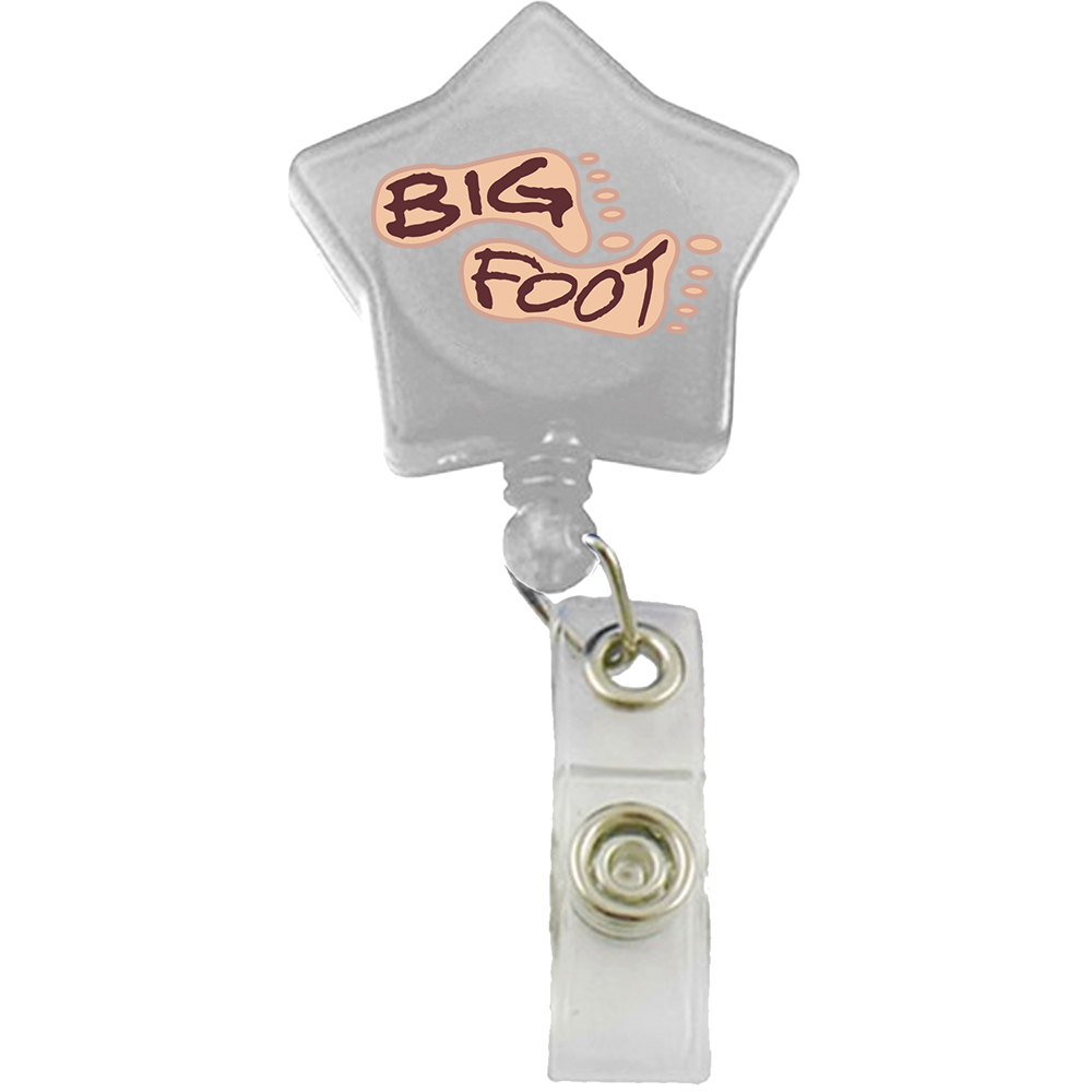 Picture of Star Shaped Retractable Badge Reel with Belt Clip