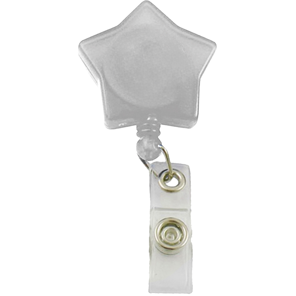Picture of Star Shaped Retractable Badge Reel with Belt Clip