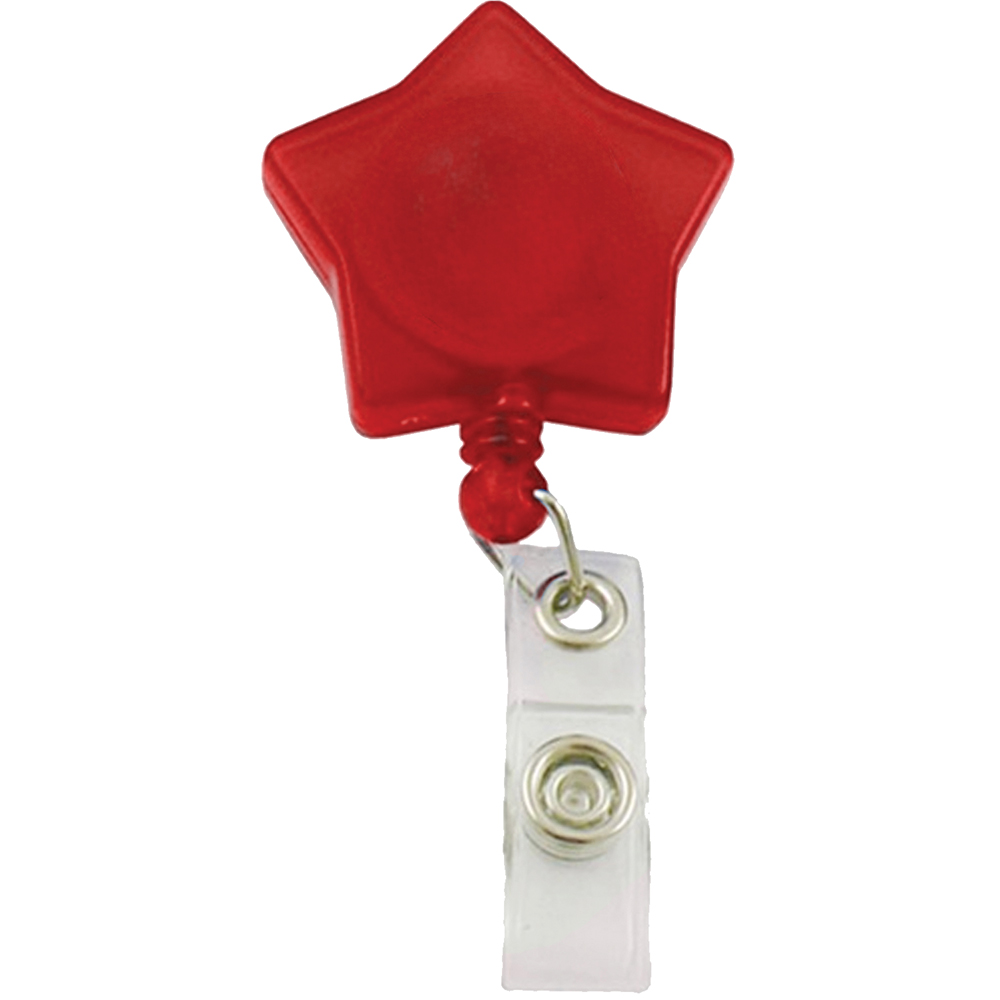 Picture of Star Shaped Retractable Badge Reel with Belt Clip