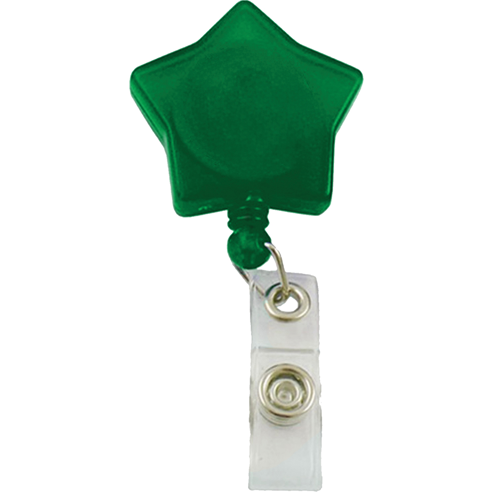 Picture of Star Shaped Retractable Badge Reel with Belt Clip