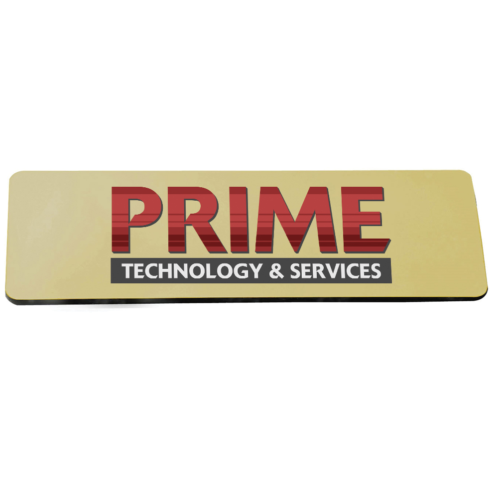 Picture of 3" x 1" Metal Name Badge