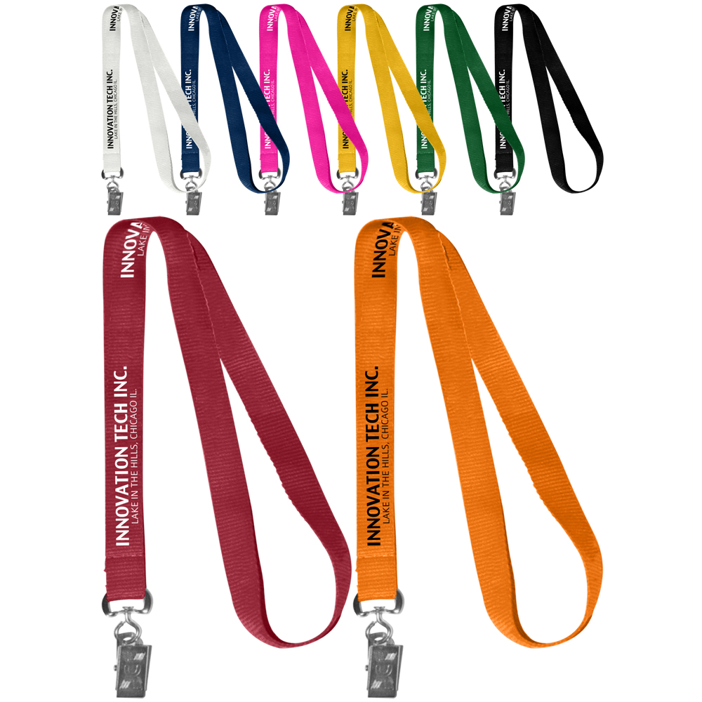 Picture of 0.62" Polyester Silkscreen Lanyard