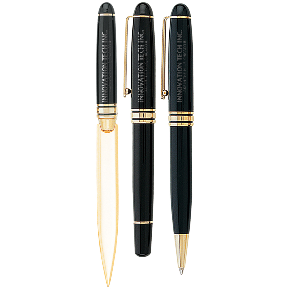 Picture of Danish-I Brass Letter Opener with GS Triple Pen Set