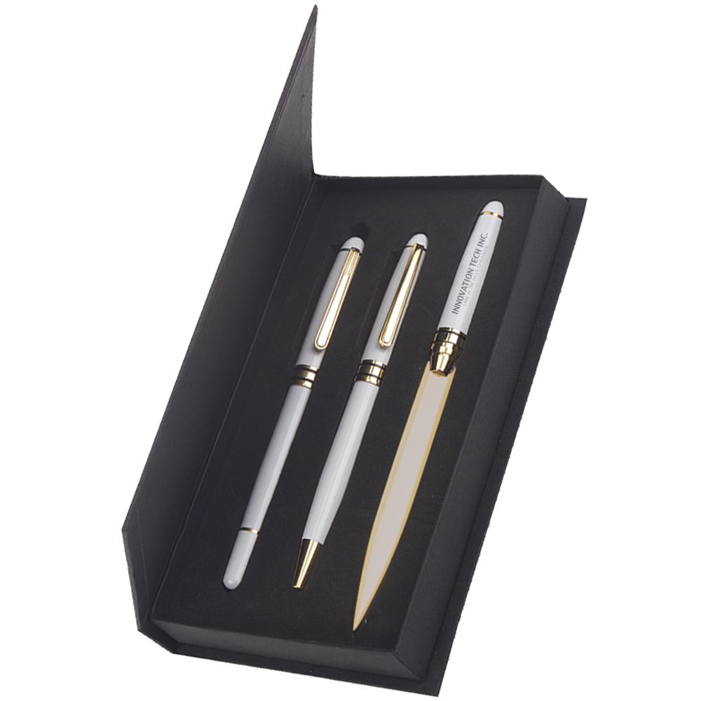Picture of Danish-I Brass Letter Opener with GS Triple Pen Set