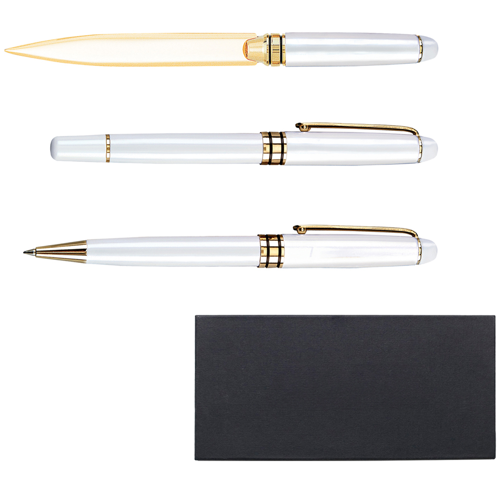 Picture of Danish-I Brass Letter Opener with GS Triple Pen Set