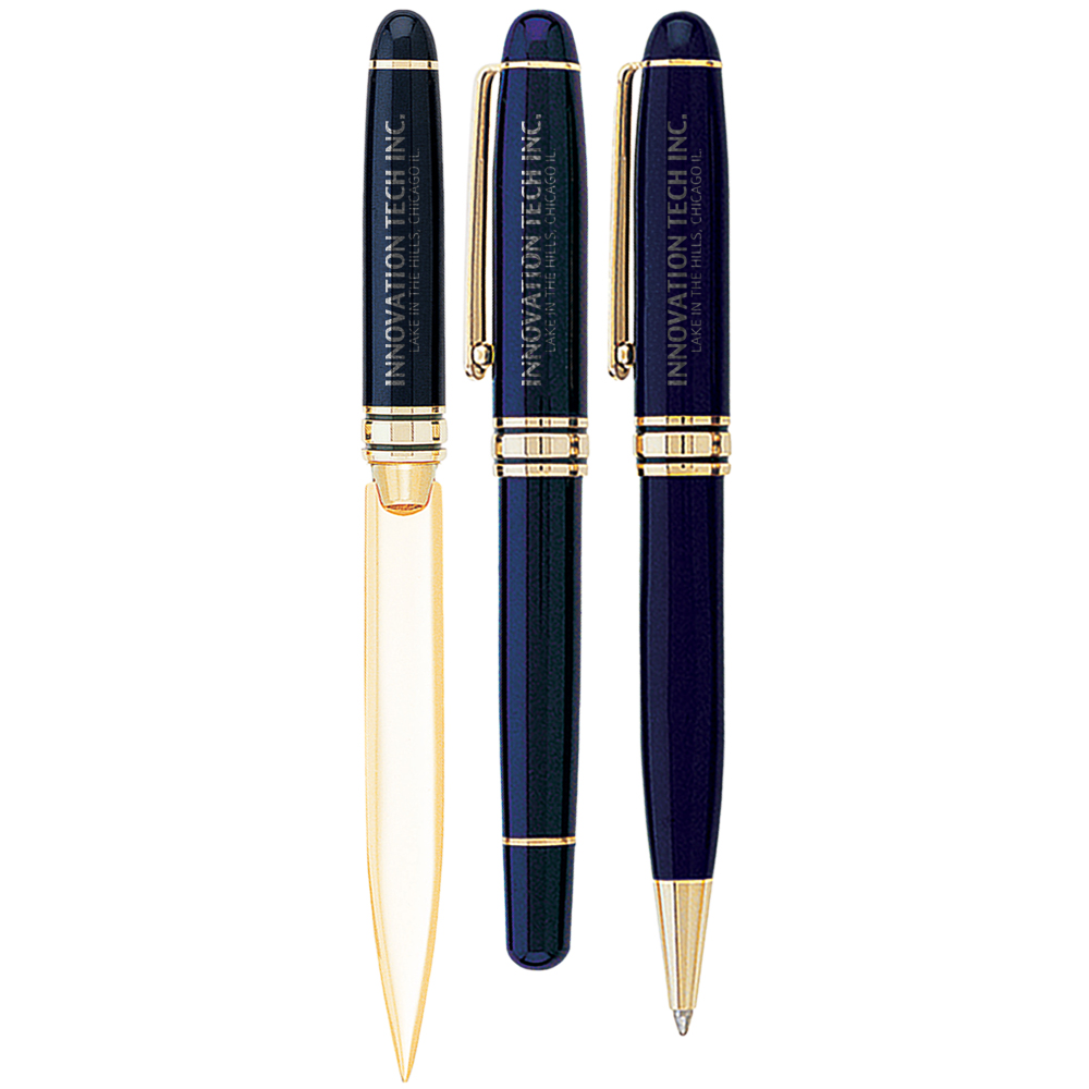 Picture of Danish-I Brass Letter Opener with GS Triple Pen Set