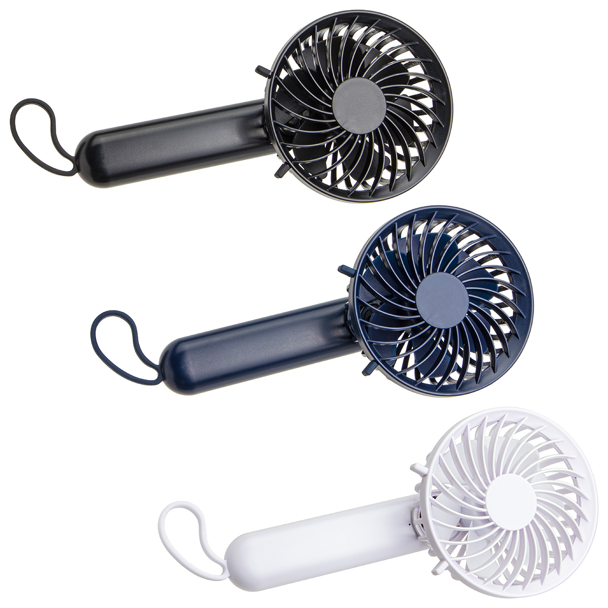 Picture of Quiet Breeze Rechargeable Hand Fan with Carabiner