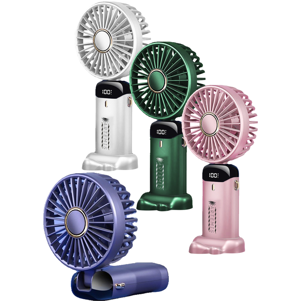 Picture of Rechargeable Digital Display Folding USB Fan