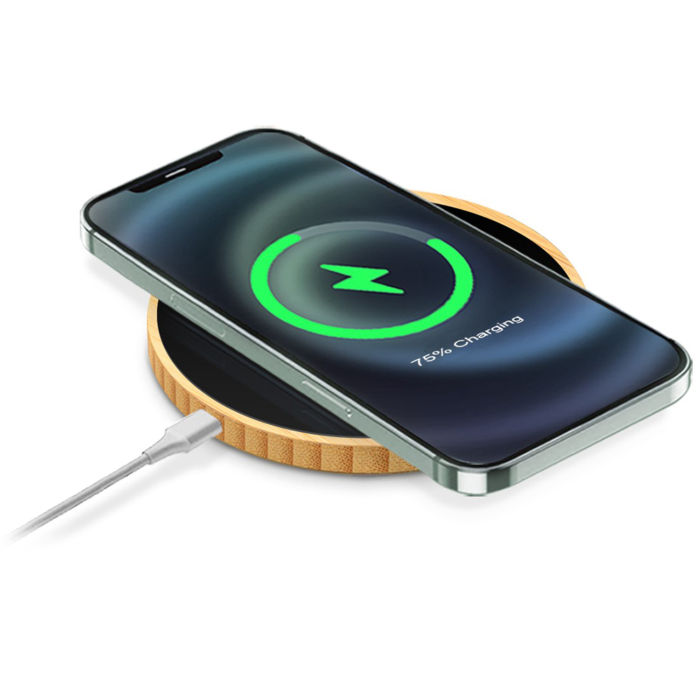 Picture of 10W Wireless Bamboo Charging Pad