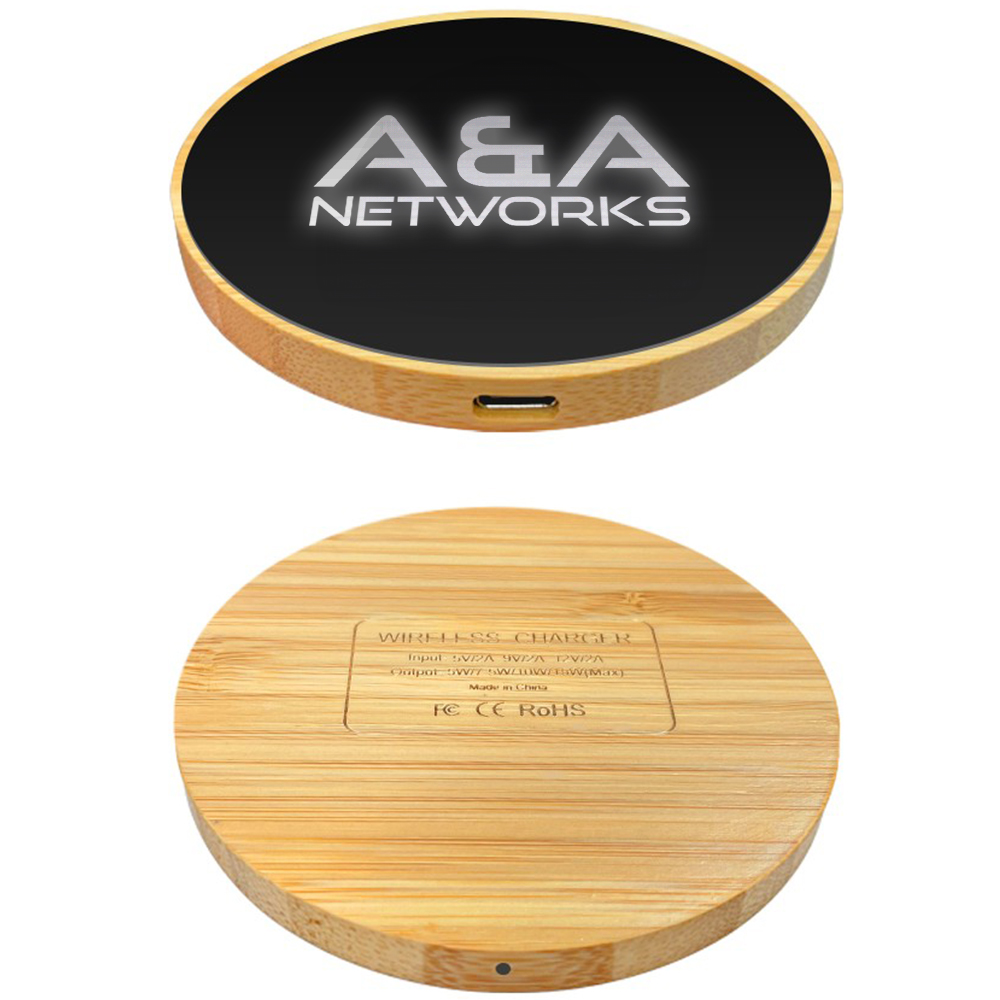 Picture of 10W Wireless Bamboo Charging Pad