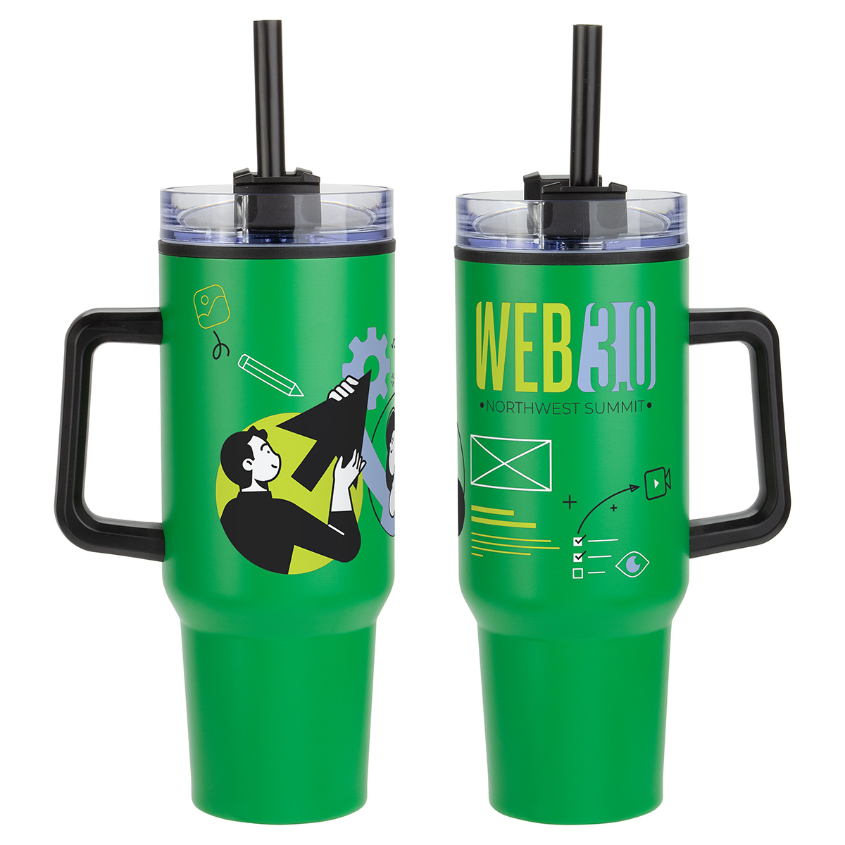 Picture of Outpost 40 oz Stainless Steel/Polypropylene Mug