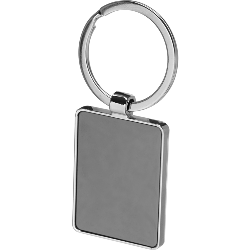 Picture of Two Tone Rectangular Metal Key Chain