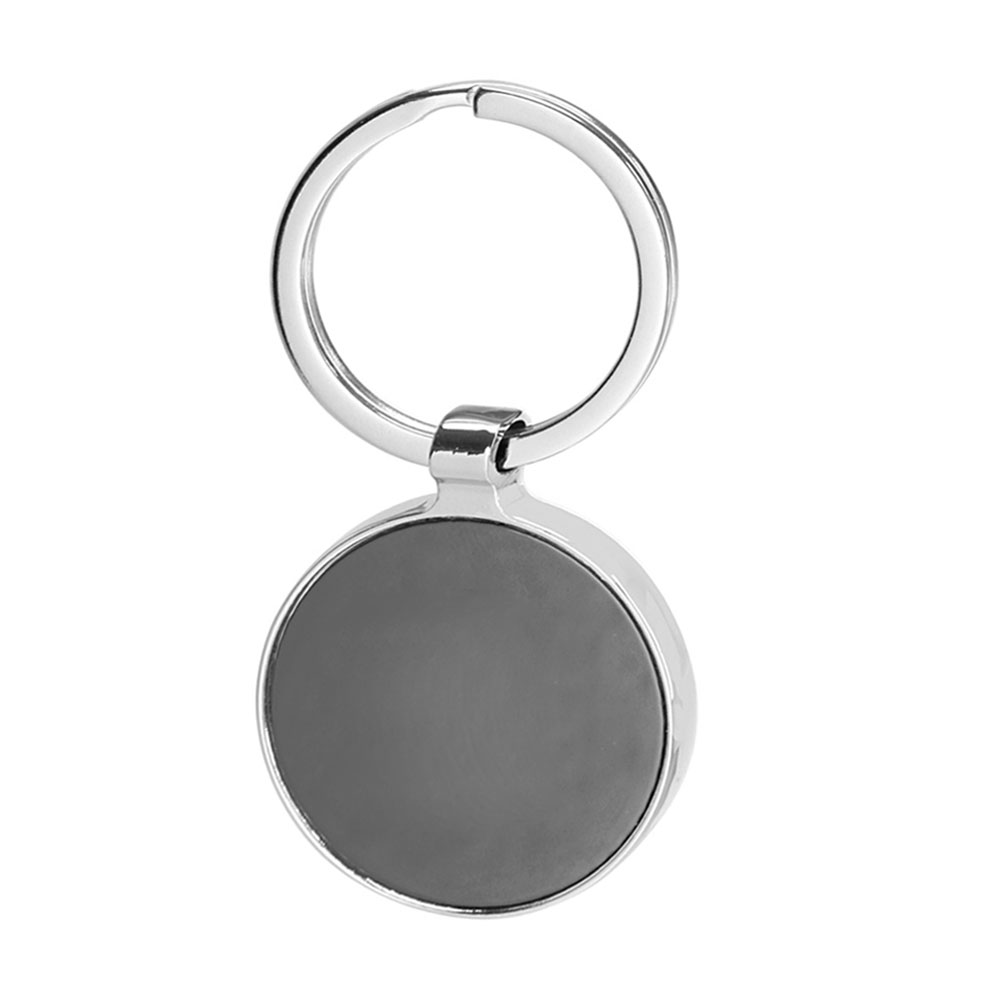 Picture of Black Round Metal Key Chain