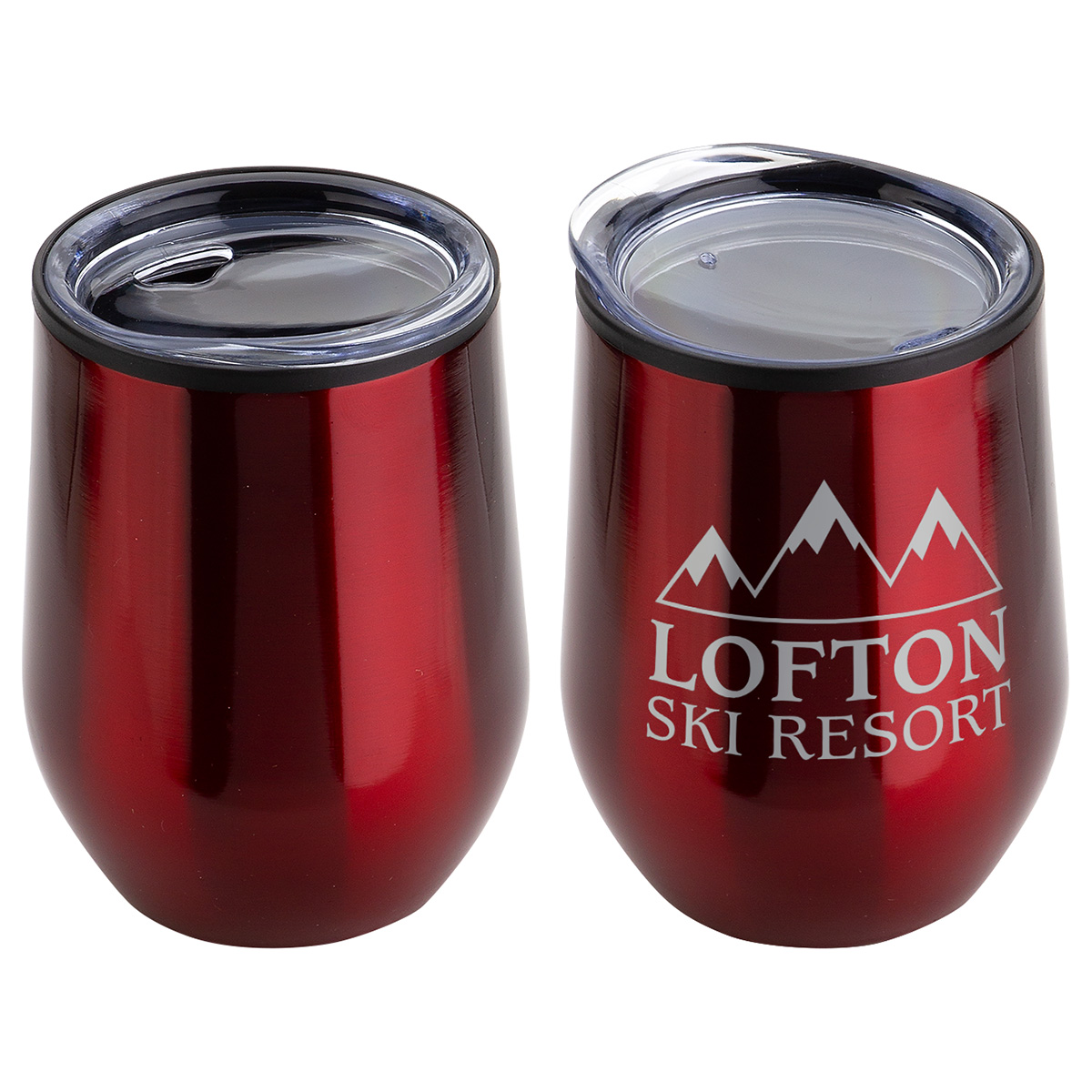 Picture of Onyx 12 oz Stainless Steel/Polypropylene Wine Goblet