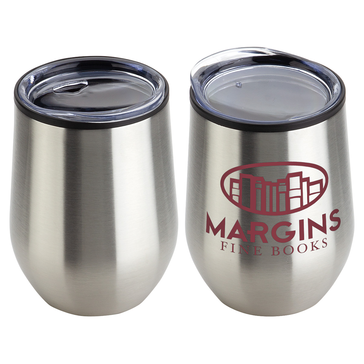 Picture of Onyx 12 oz Stainless Steel/Polypropylene Wine Goblet
