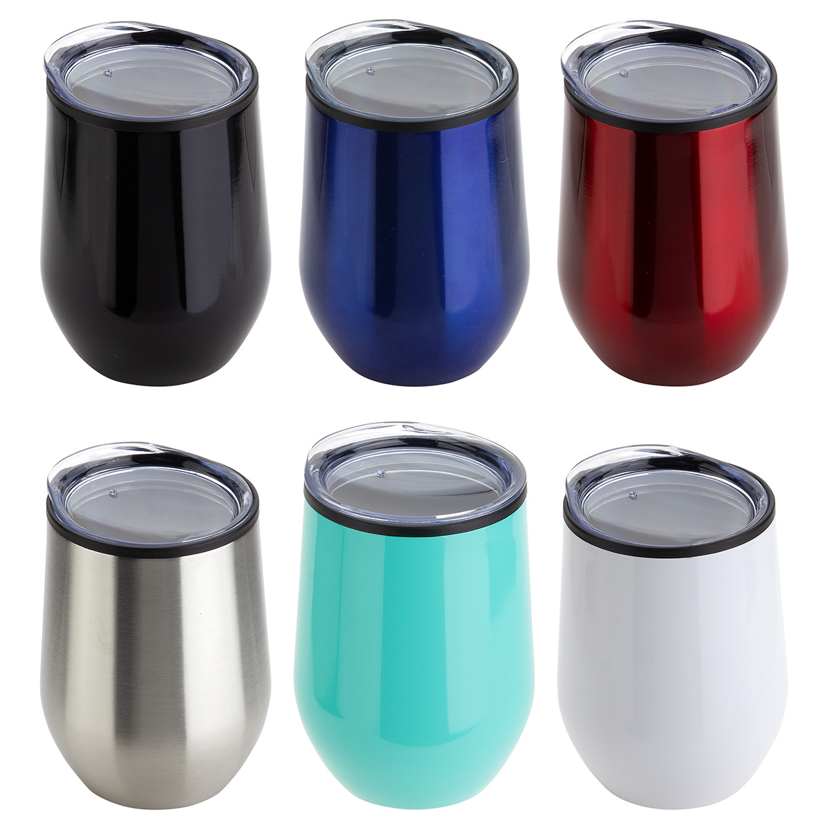 Picture of Onyx 12 oz Stainless Steel/Polypropylene Wine Goblet