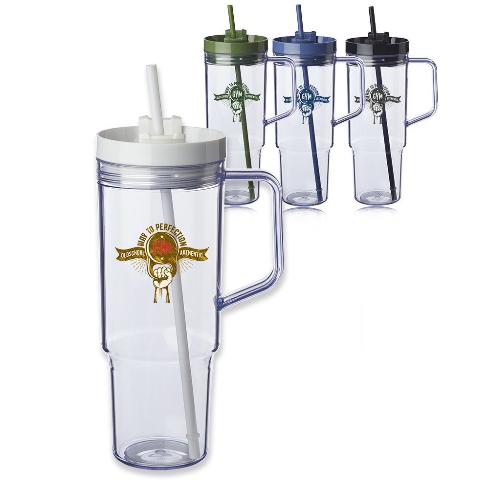 Picture of 40 oz. Lincoln Plastic Tumbler with Handle