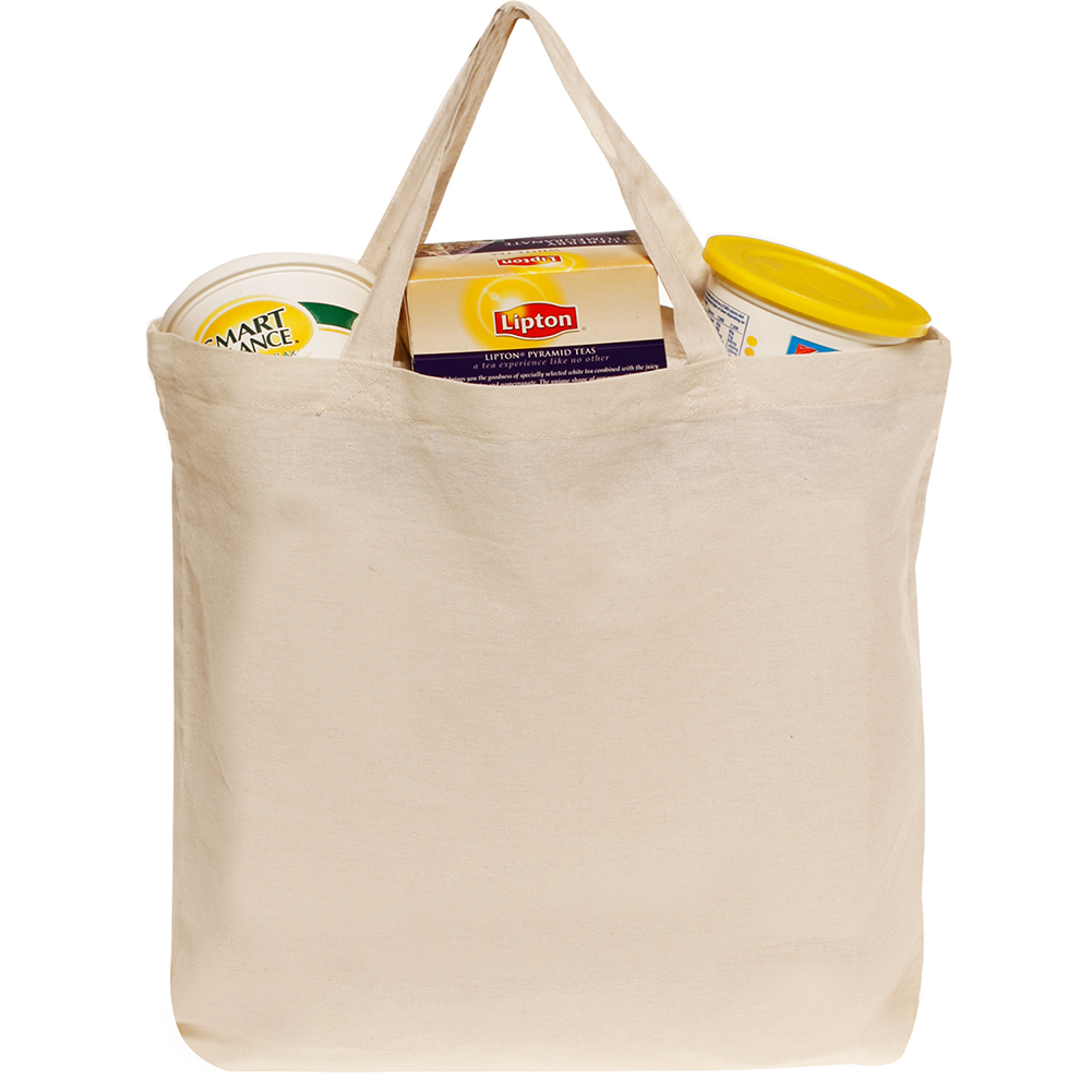 Picture of Natural Cotton Grocery Bags (13.5"x14.25")