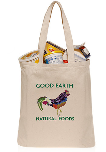 Picture of At Home Cotton Grocery Tote Bag (14.25"x15.5")
