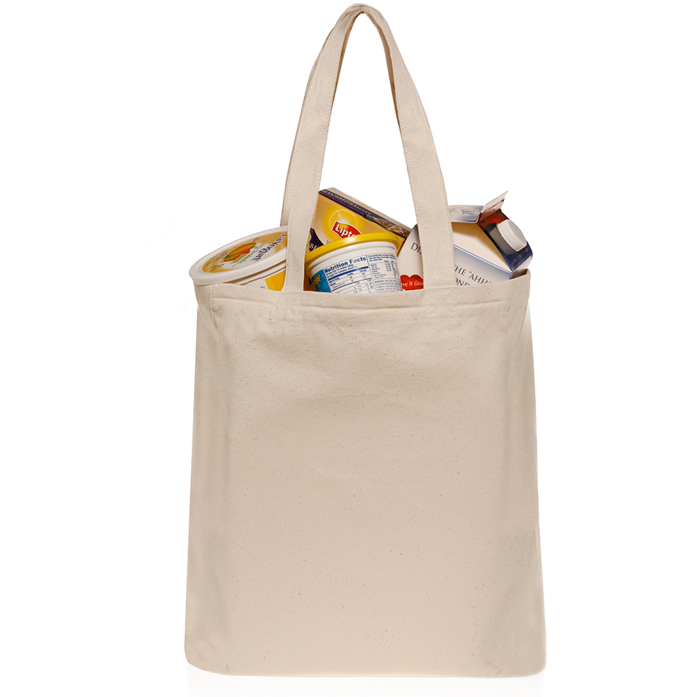Picture of At Home Cotton Grocery Tote Bag (14.25"x15.5")