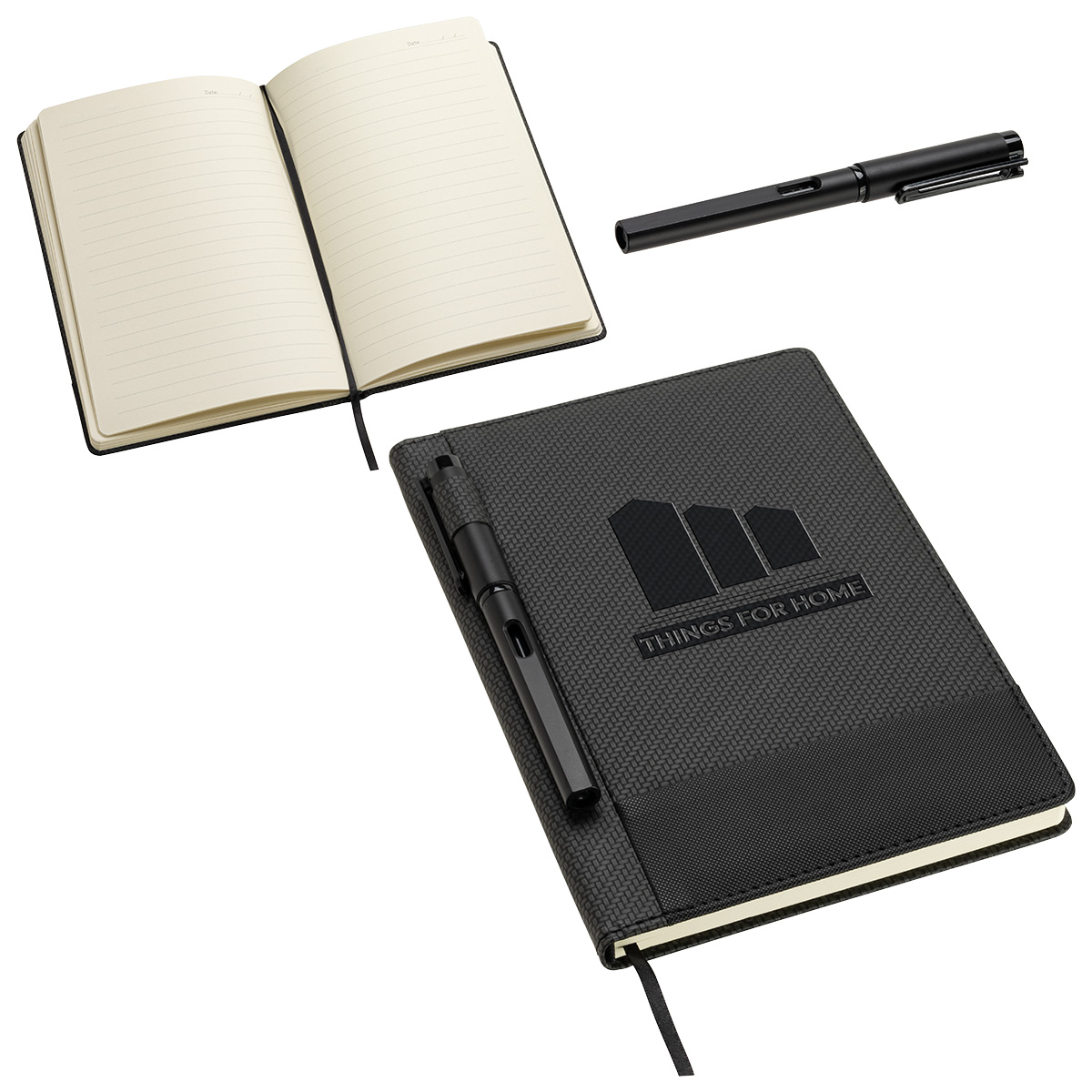 Picture of Symposium Textured Journal with Pen