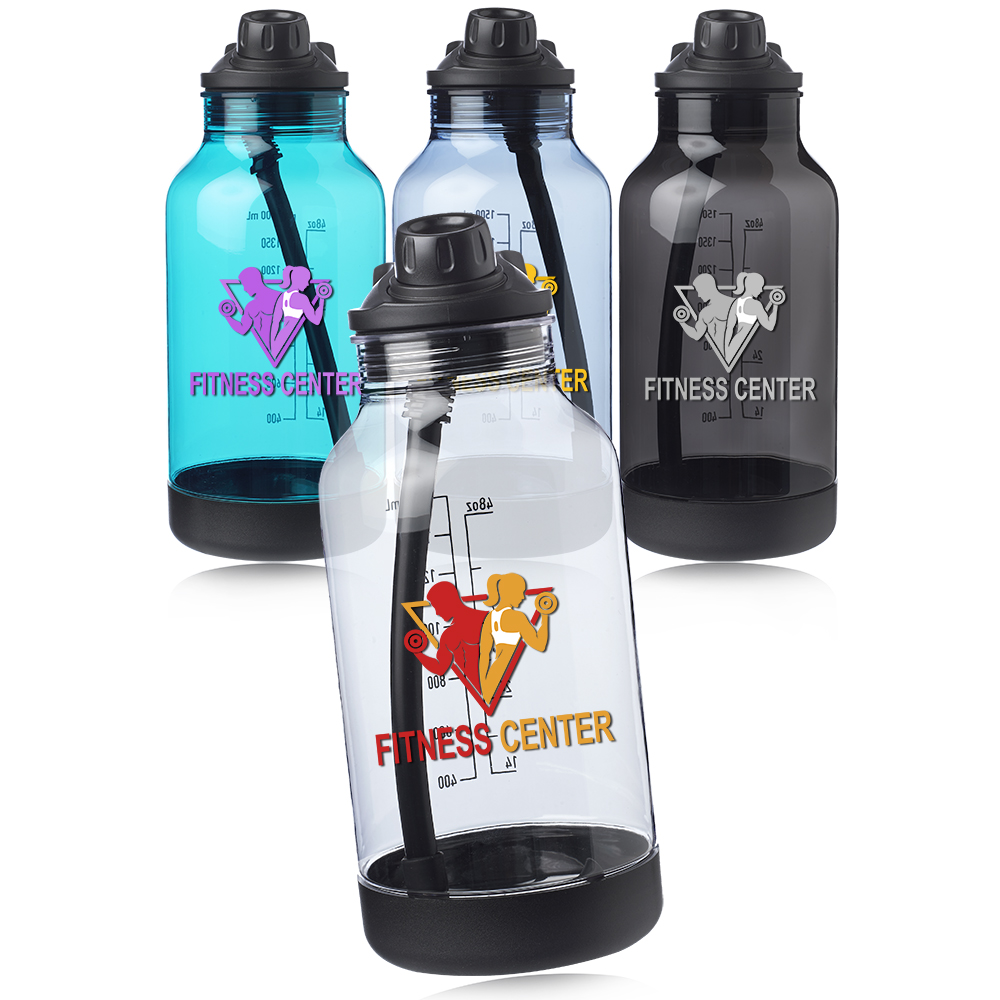 Picture of 64 oz. Plastic Sports Bottles with Capacity Markings