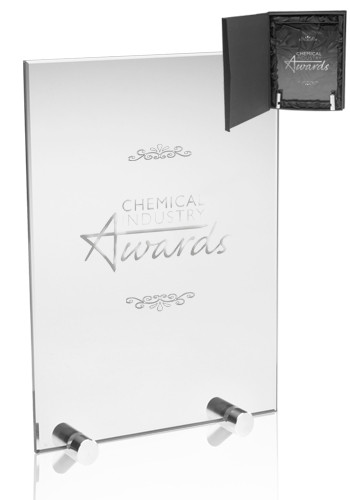 Picture of Small Chroma Glass Awards with Double Stand