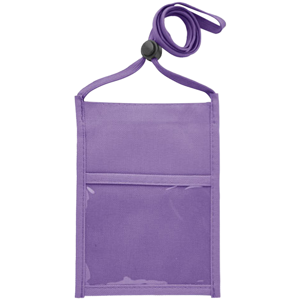 Picture of Premium Double Window Pouch Polyester Neck Wallet