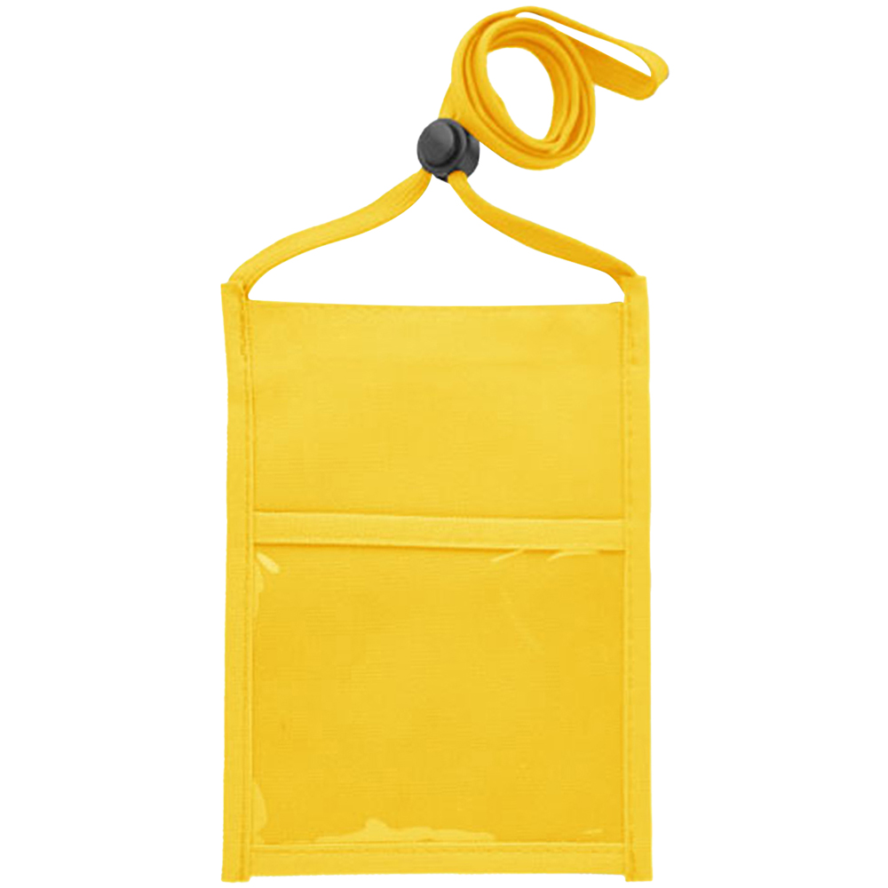 Picture of Premium Double Window Pouch Polyester Neck Wallet