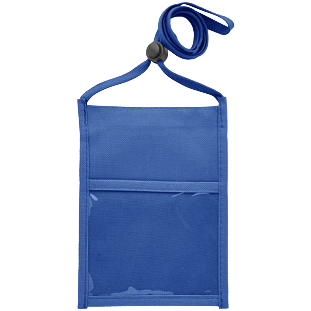 Picture of Premium Double Window Pouch Polyester Neck Wallet