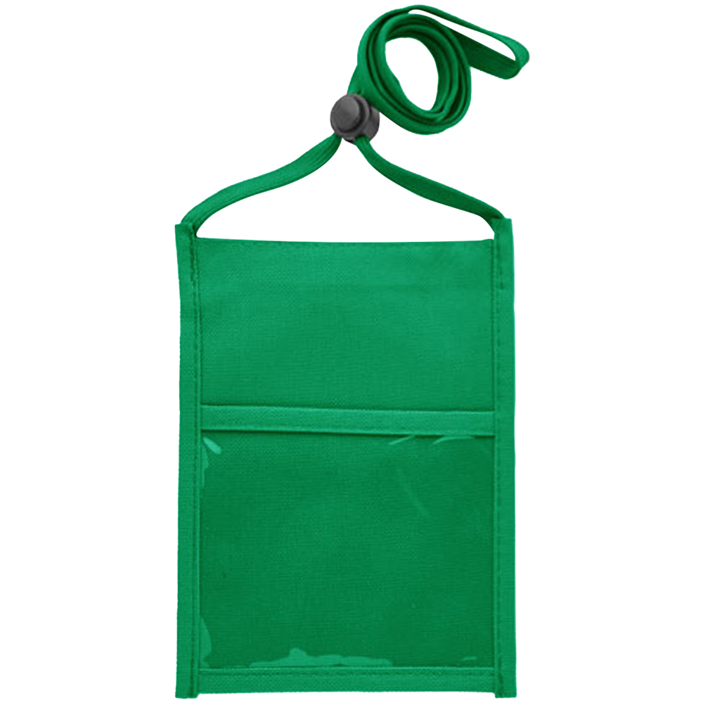 Picture of Premium Double Window Pouch Polyester Neck Wallet