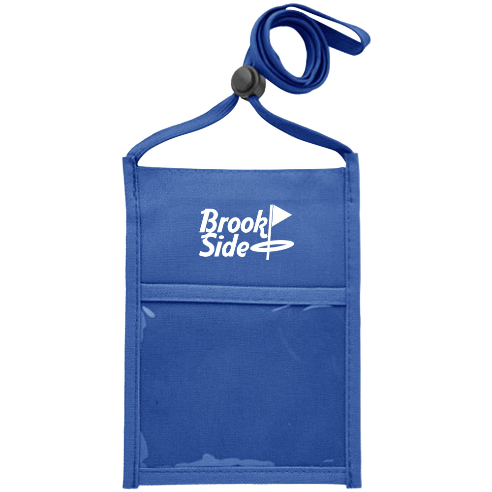 Picture of Premium Double Window Pouch Polyester Neck Wallet
