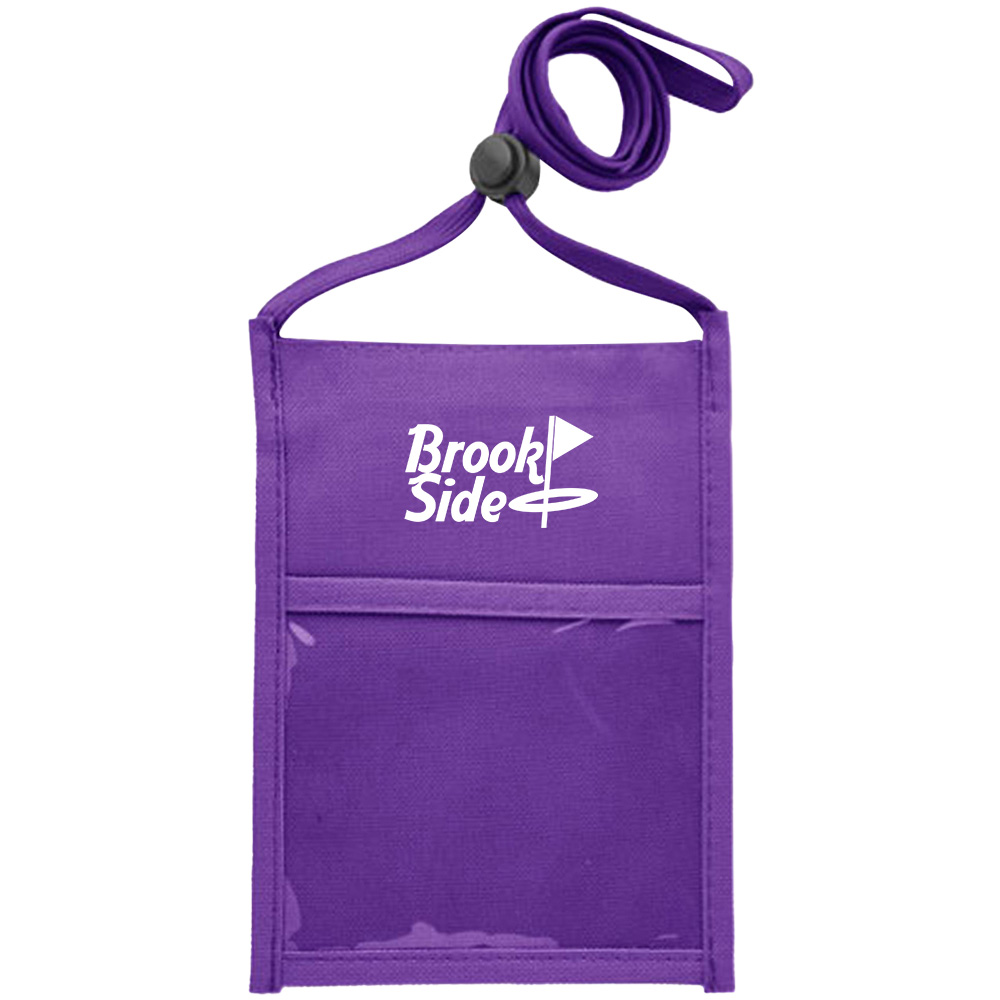 Picture of Premium Double Window Pouch Polyester Neck Wallet