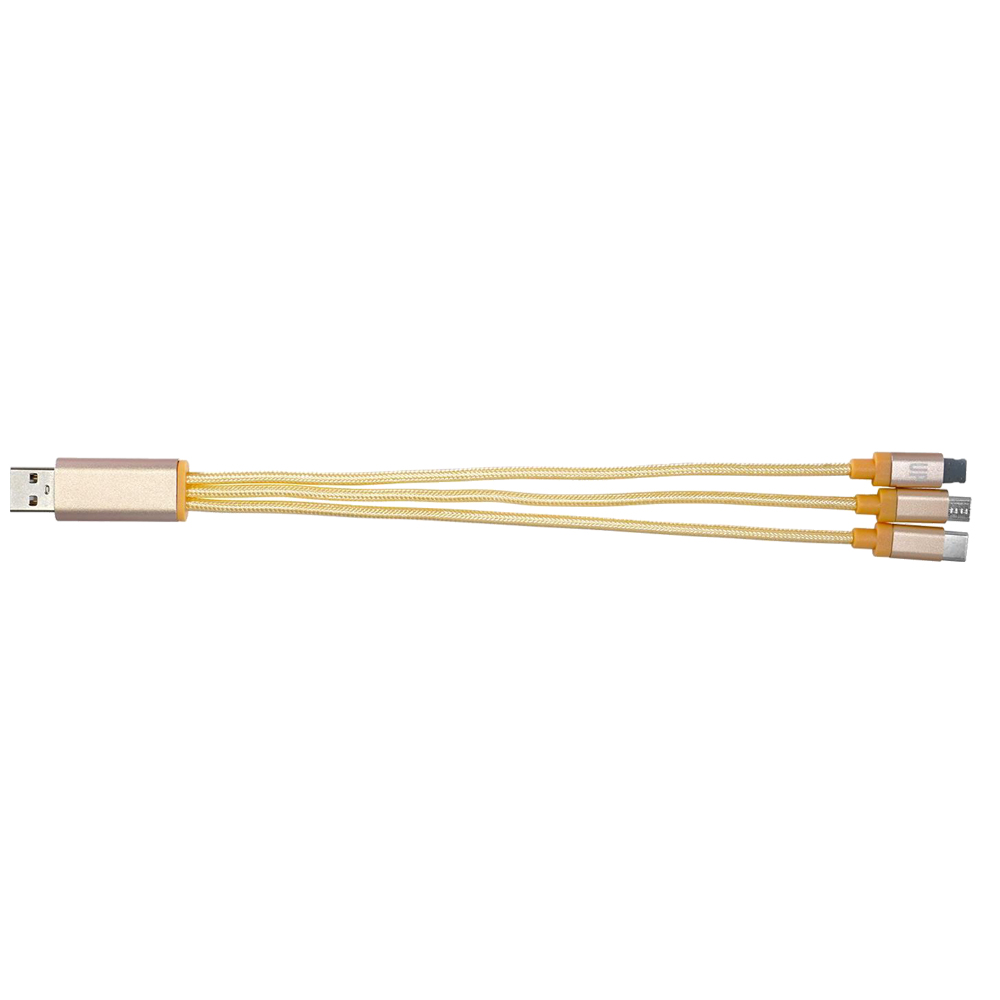 Picture of Metallic 3-in-1 Charging Cable
