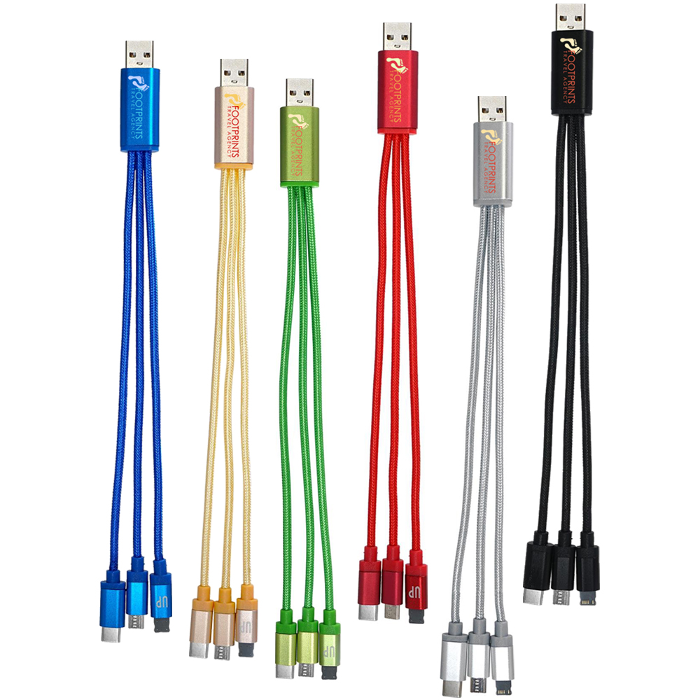 Picture of Metallic 3-in-1 Charging Cable