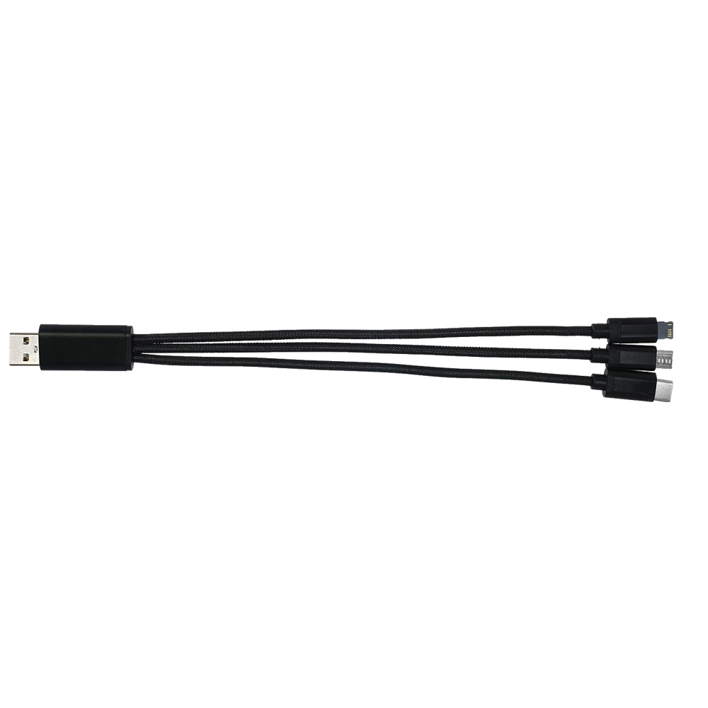 Picture of Metallic 3-in-1 Charging Cable