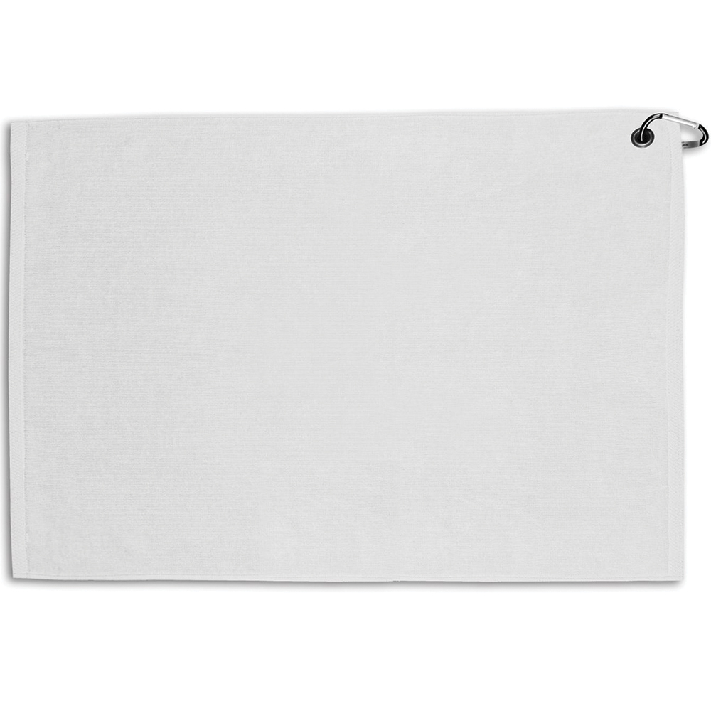 Picture of 24" x 15" White Weekender Flat Hem Golf Towels