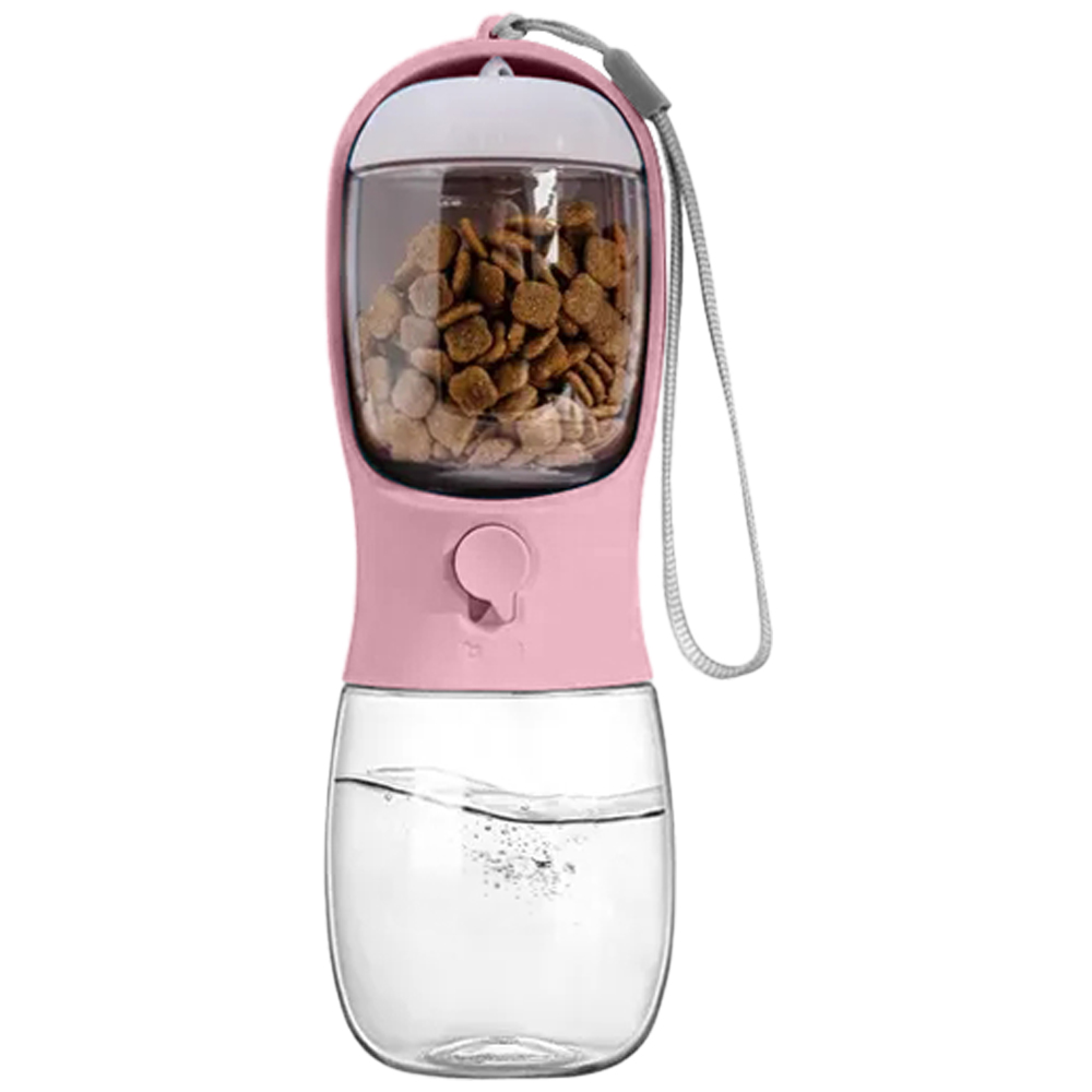 Picture of 10 oz Pet Water Bottle with Food Container