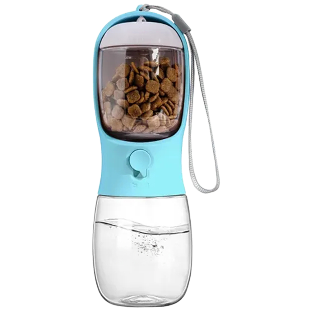 Picture of 10 oz Pet Water Bottle with Food Container