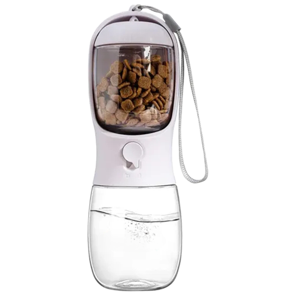 Picture of 10 oz Pet Water Bottle with Food Container