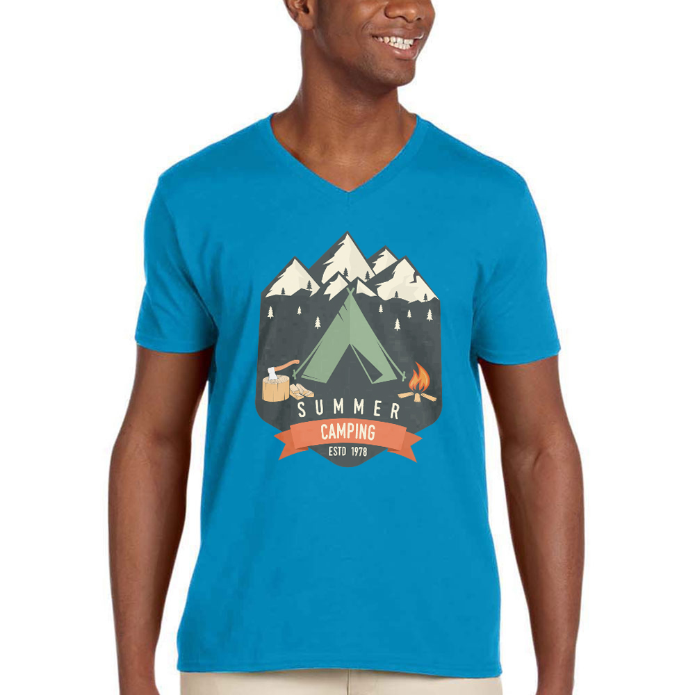 Picture of Gildan Adult Softstyle V-Neck Shirts
