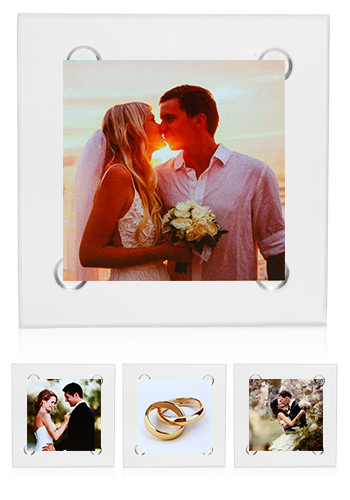 Picture of 4" Square Glass Coaster - Full Color